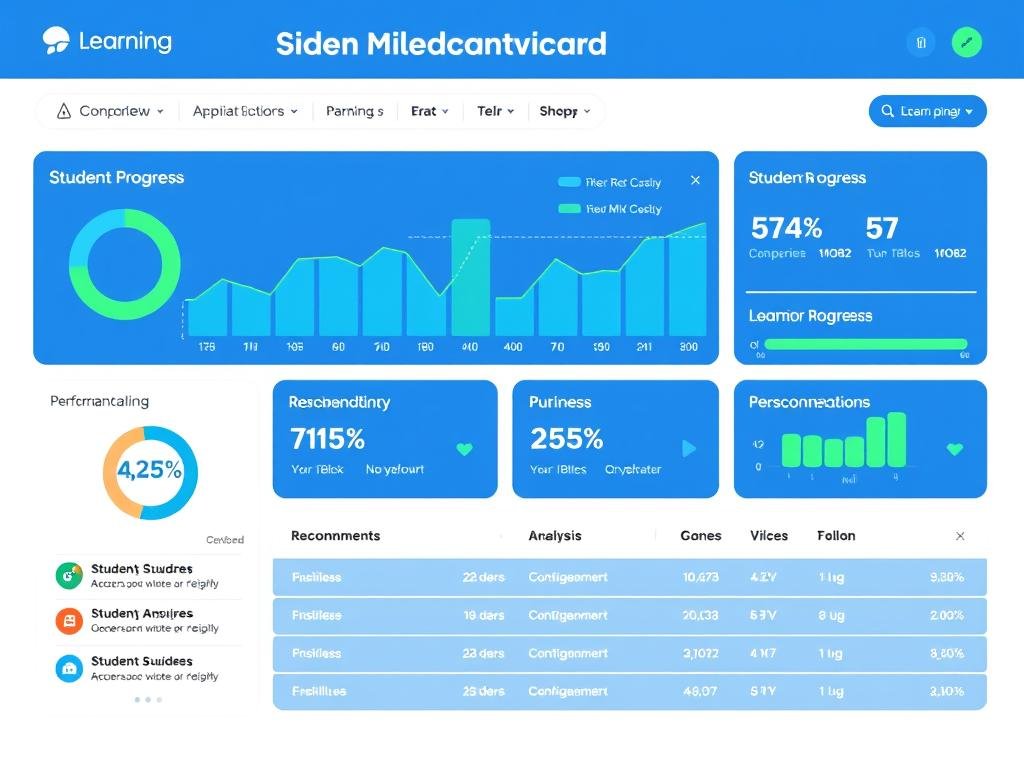 Dashboard analitik pembelajaran dengan visualisasi kemajuan siswa